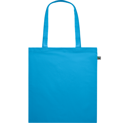 Dyed Fairtrade Cotton Shopping Bag_TURQUOISE_front