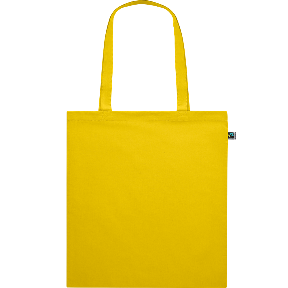 Dyed Fairtrade Cotton Shopping Bag_YELLOW_front