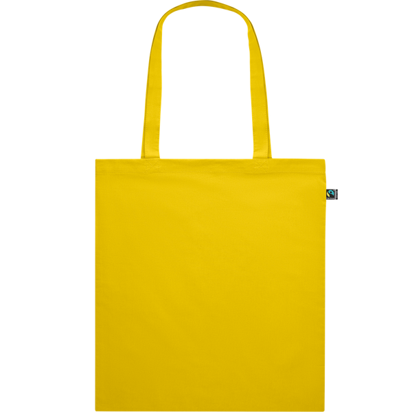 Dyed Fairtrade Cotton Shopping Bag_YELLOW_front