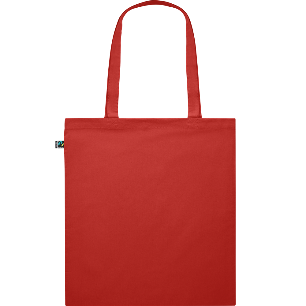 Dyed Fairtrade Cotton Shopping Bag_RED_back