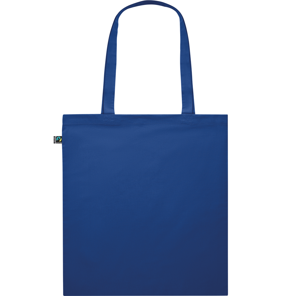 Dyed Fairtrade Cotton Shopping Bag_ROYAL BLUE_back