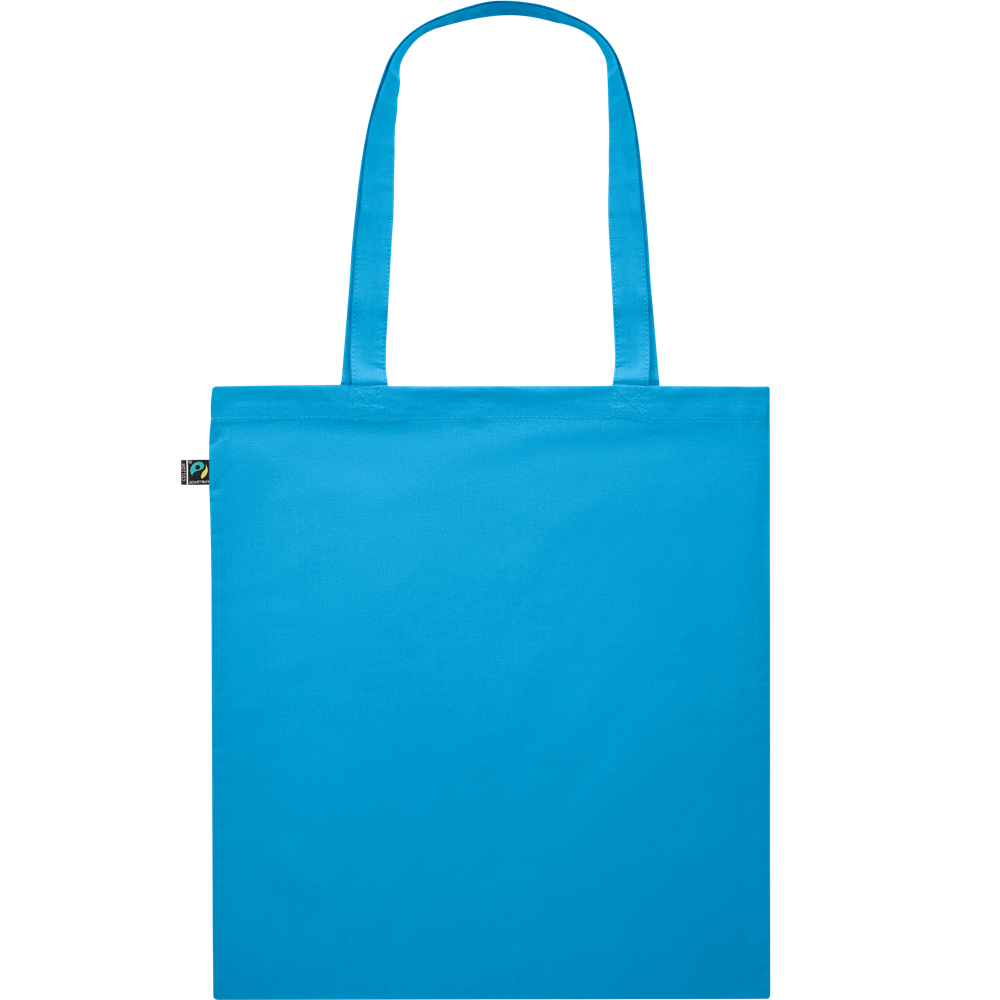 Dyed Fairtrade Cotton Shopping Bag_TURQUOISE_back
