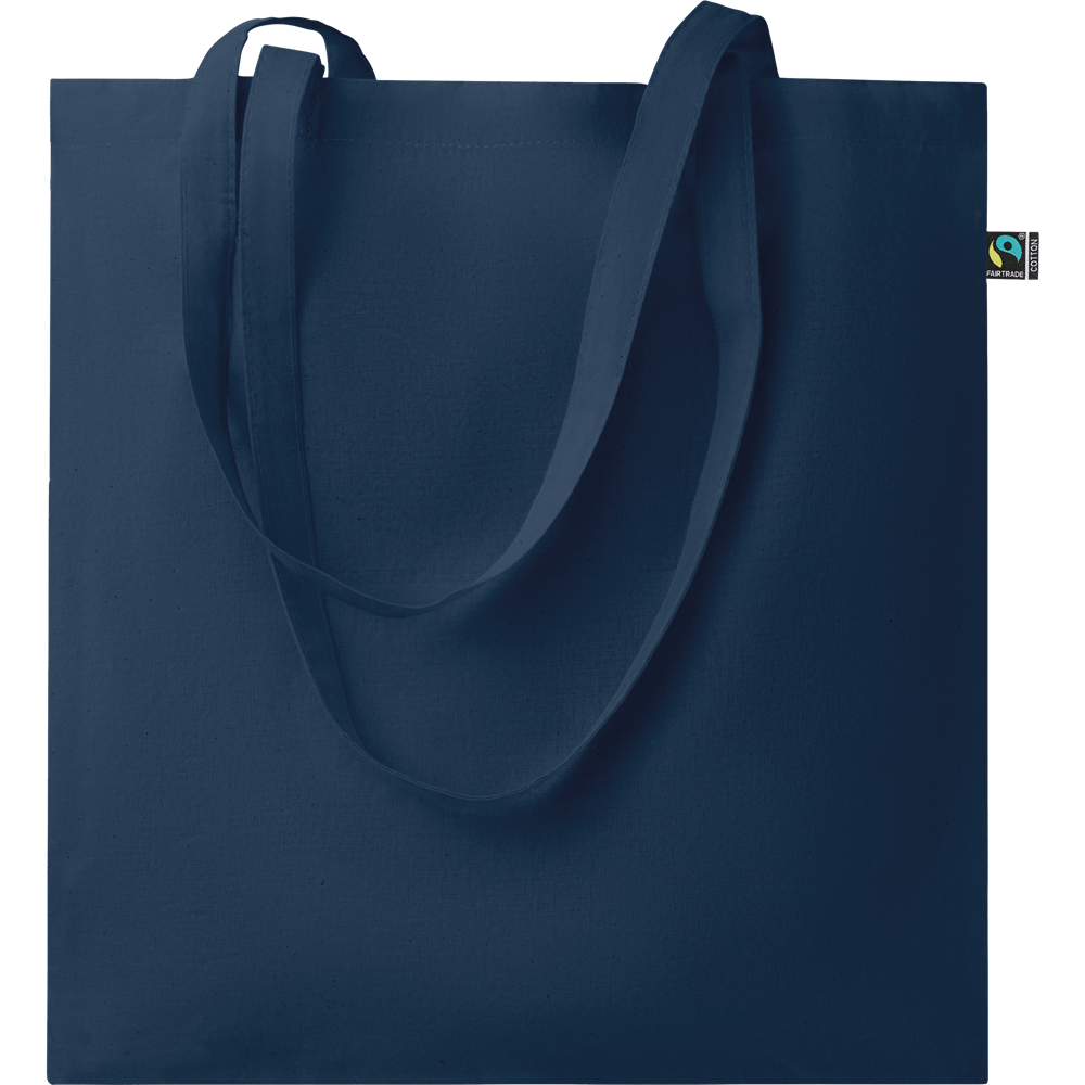 Dyed Fairtrade Cotton Shopping Bag_BLUE_DETAILEDIMAGE_front_1