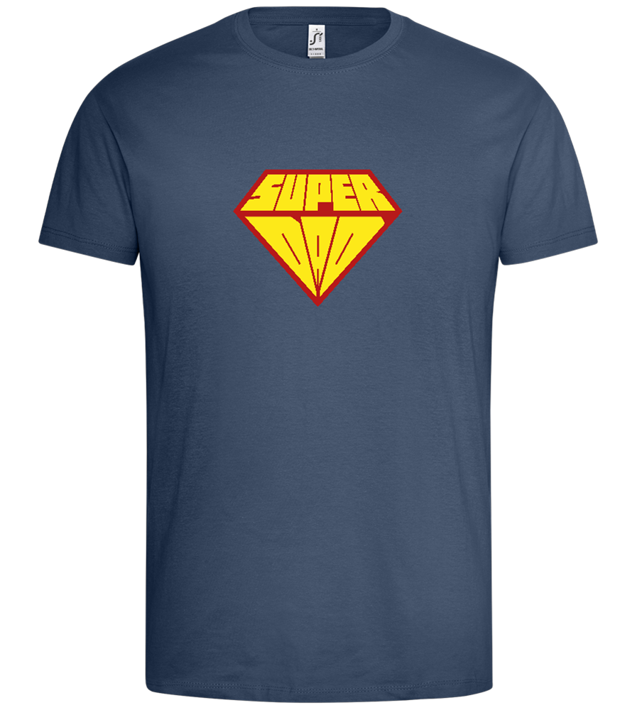 Super Dad Logo Design - Premium men's t-shirt_DENIM_front