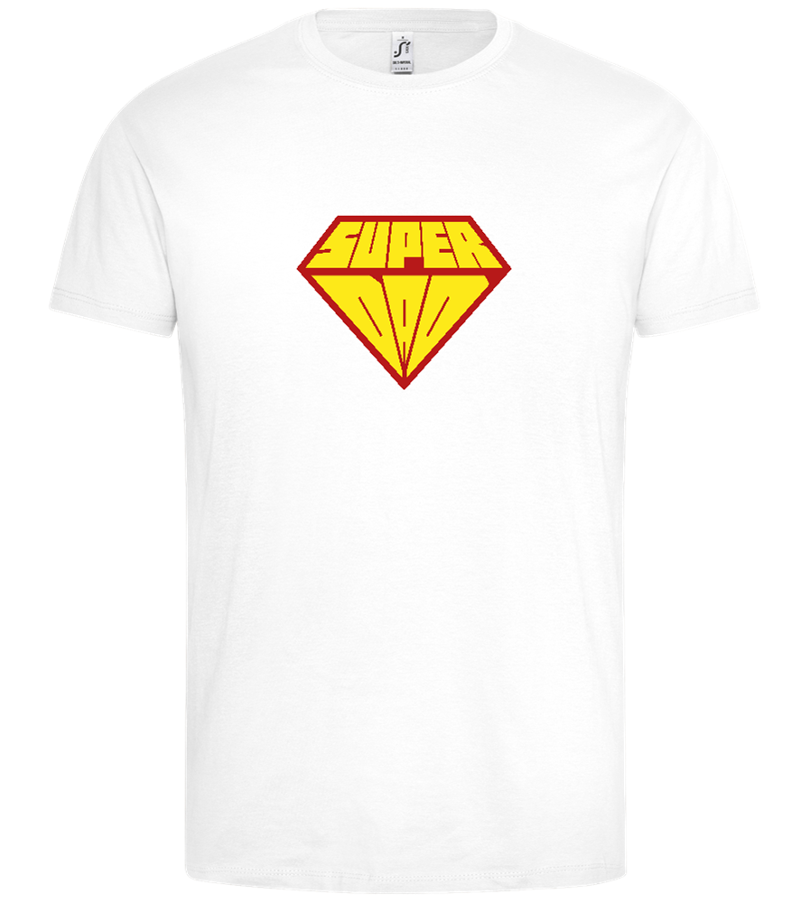 Super Dad Logo Design - Premium men's t-shirt_WHITE_front