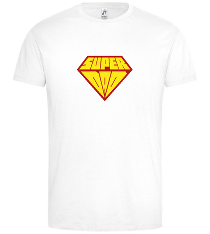 Super Dad Logo Design - Premium men's t-shirt_WHITE_front