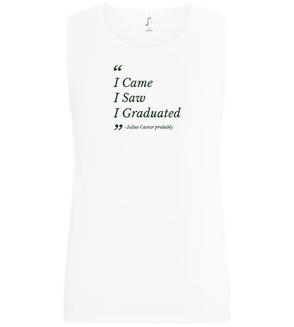 I Came I Saw I Graduated Design - Basic men's tank top_WHITE_front