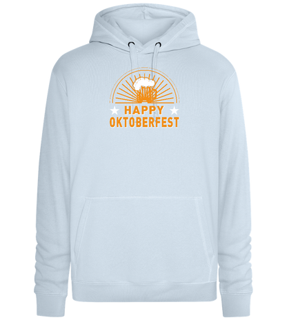 Happy Oktoberfest Design - Premium unisex hoodie_CREAMY BLUE_front