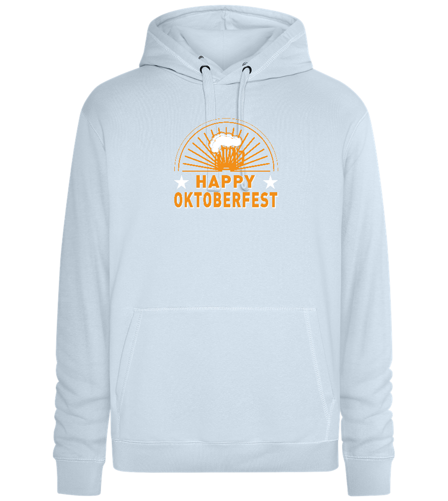 Happy Oktoberfest Design - Premium unisex hoodie_CREAMY BLUE_front