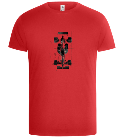 F1 Detailed Visual Design - Basic Unisex T-Shirt_RED_front