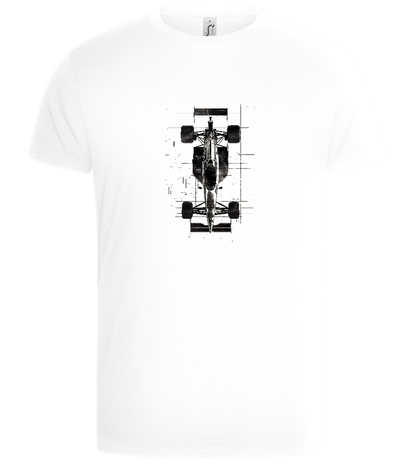 F1 Detailed Visual Design - Basic Unisex T-Shirt_WHITE_front