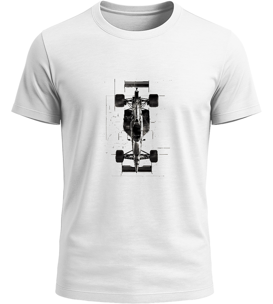 F1 Detailed Visual Design - Basic Unisex T-Shirt_WHITE_front