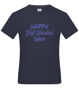 Happy Left Handers Day Design - Basic kids t-shirt