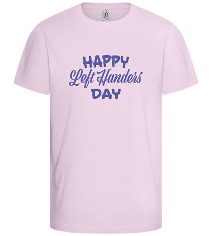 Happy Left Handers Day Design - Basic kids t-shirt_LIGHT PINK_front