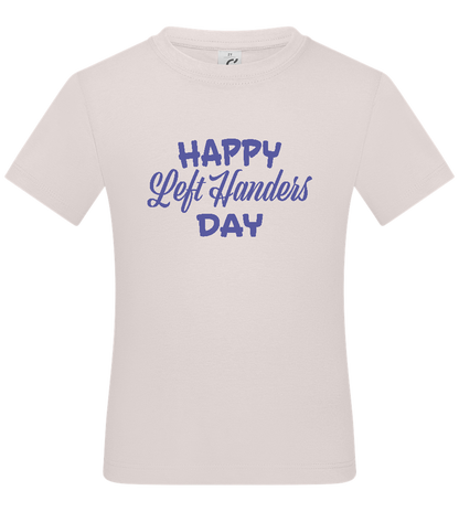 Happy Left Handers Day Design - Basic kids t-shirt_LIGHT PINK_front