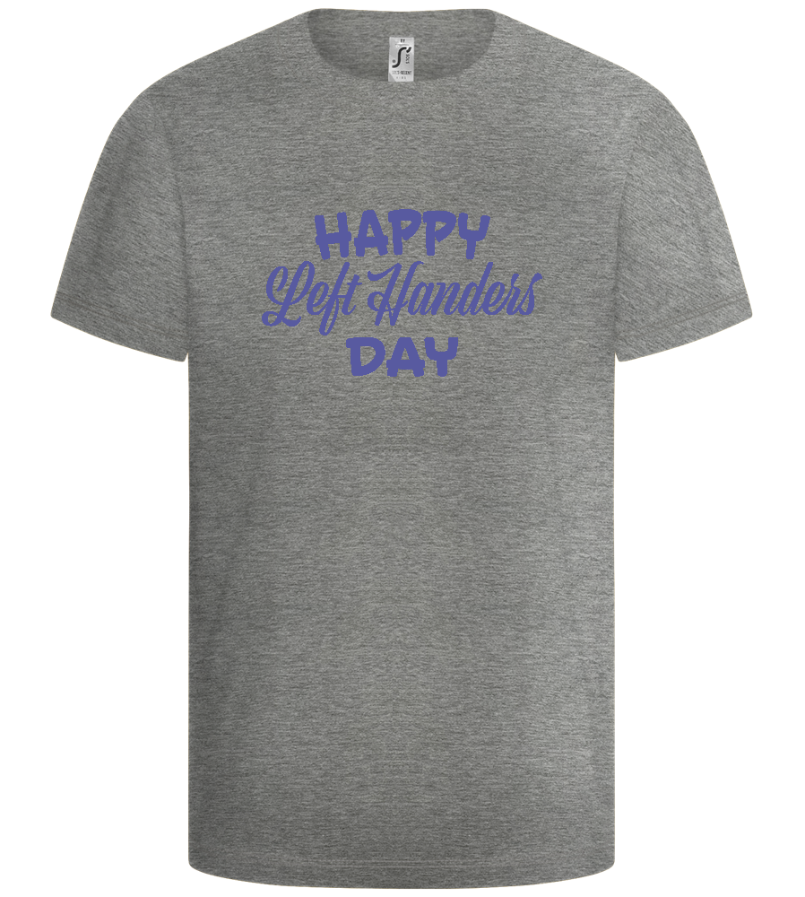 Happy Left Handers Day Design - Basic kids t-shirt_ORION GREY_front