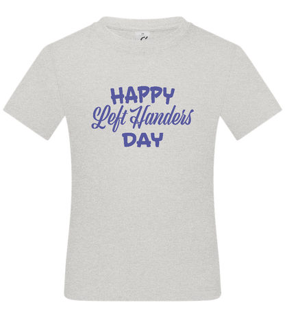 Happy Left Handers Day Design - Basic kids t-shirt_VIBRANT WHITE_front