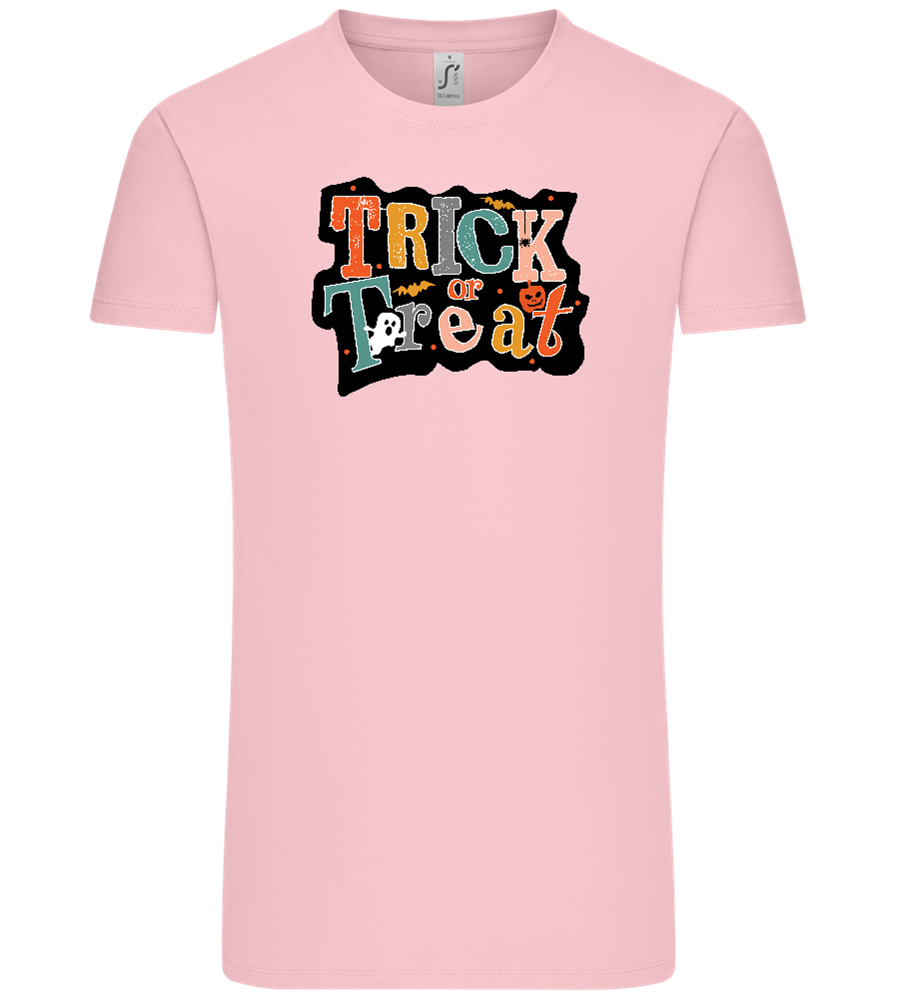 Spooky Trick or Treat Design - Comfort Unisex T-Shirt_CANDY PINK_front