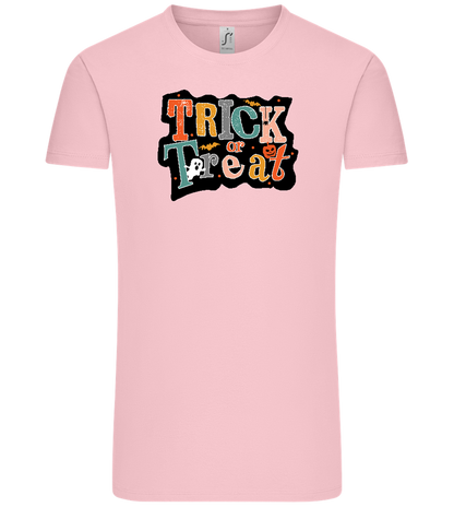 Spooky Trick or Treat Design - Comfort Unisex T-Shirt_CANDY PINK_front