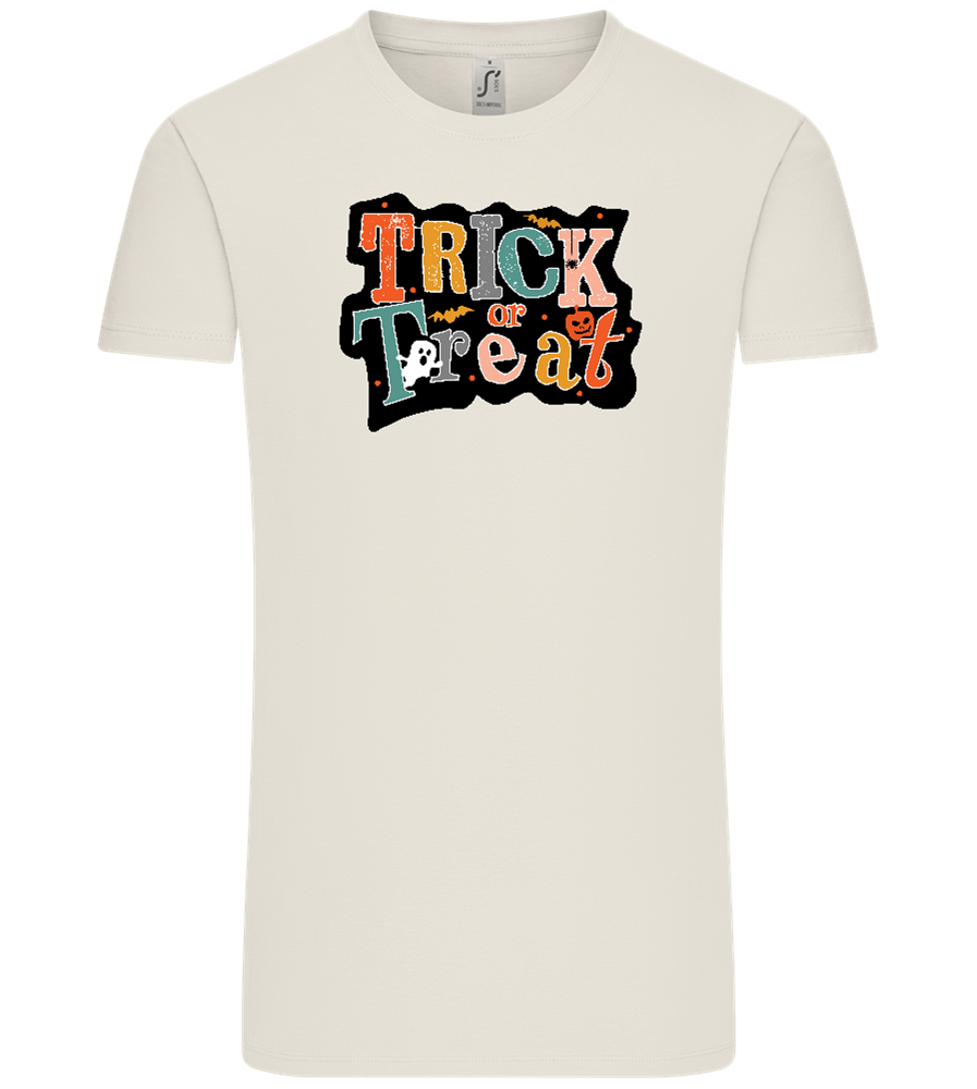 Spooky Trick or Treat Design - Comfort Unisex T-Shirt_ECRU_front