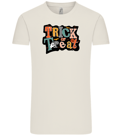 Spooky Trick or Treat Design - Comfort Unisex T-Shirt_ECRU_front