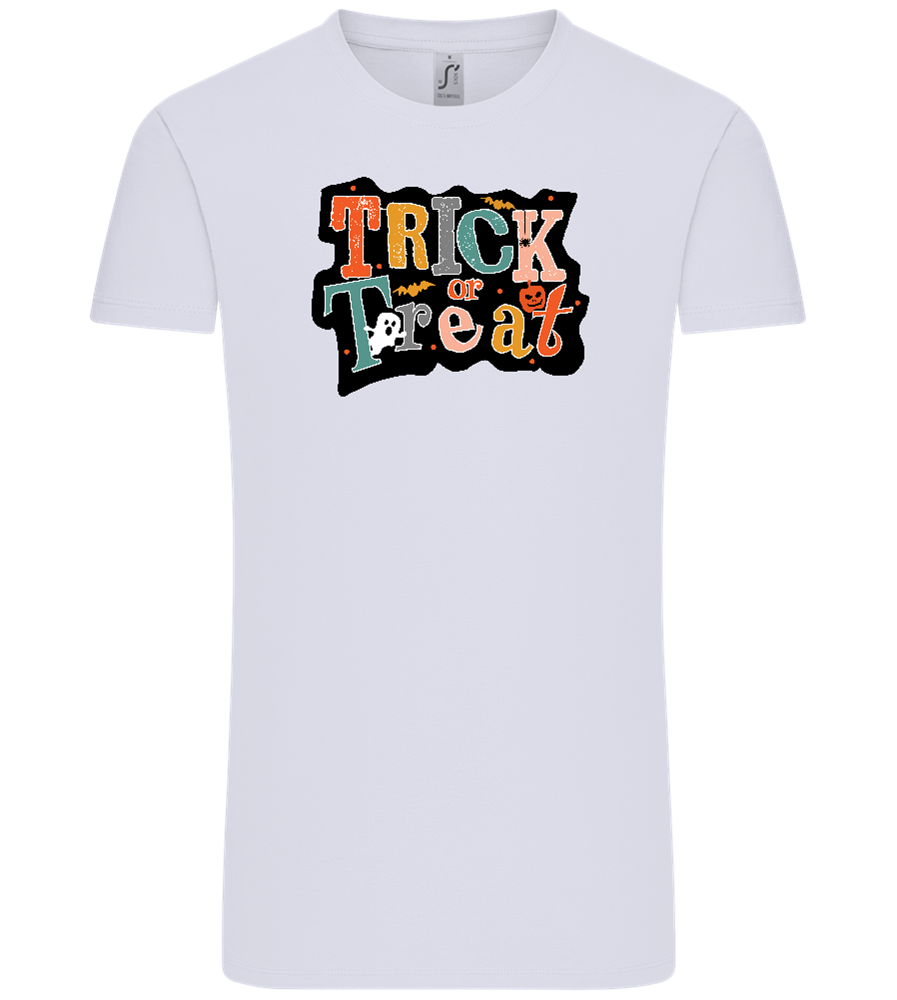 Spooky Trick or Treat Design - Comfort Unisex T-Shirt_LILAK_front