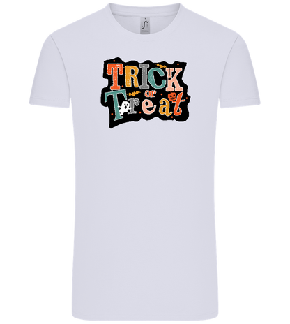 Spooky Trick or Treat Design - Comfort Unisex T-Shirt_LILAK_front