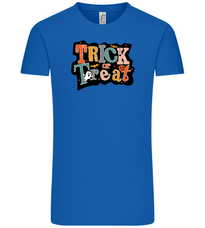 Spooky Trick or Treat Design - Comfort Unisex T-Shirt_ROYAL_front