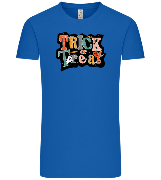 Spooky Trick or Treat Design - Comfort Unisex T-Shirt_ROYAL_front