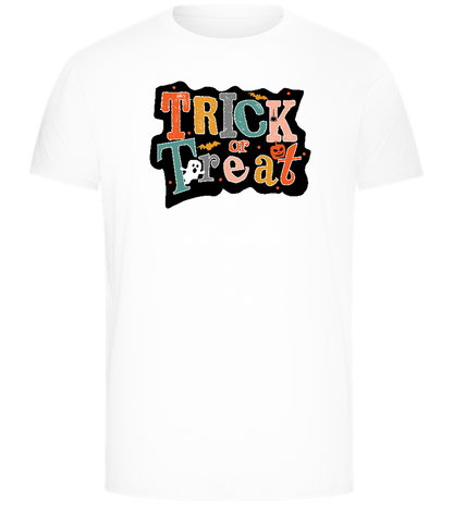 Spooky Trick or Treat Design - Comfort Unisex T-Shirt_WHITE_front