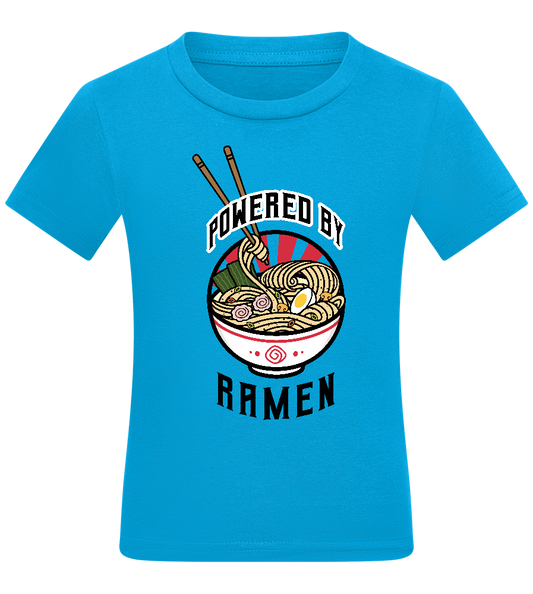 Powered By Design - Comfort kids fitted t-shirt_TURQUOISE_front
