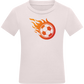 Ball of Flame Design - Comfort kids fitted t-shirt_LIGHT PINK_front