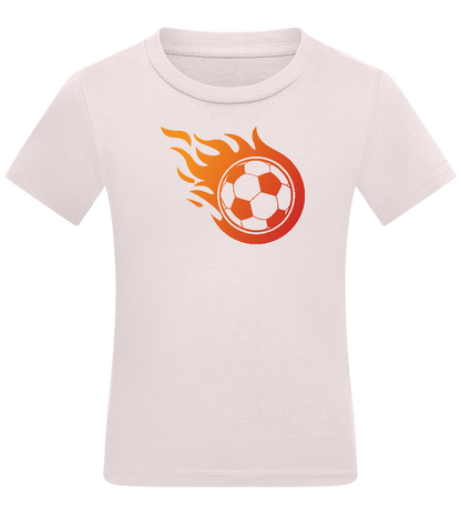Ball of Flame Design - Comfort kids fitted t-shirt_LIGHT PINK_front