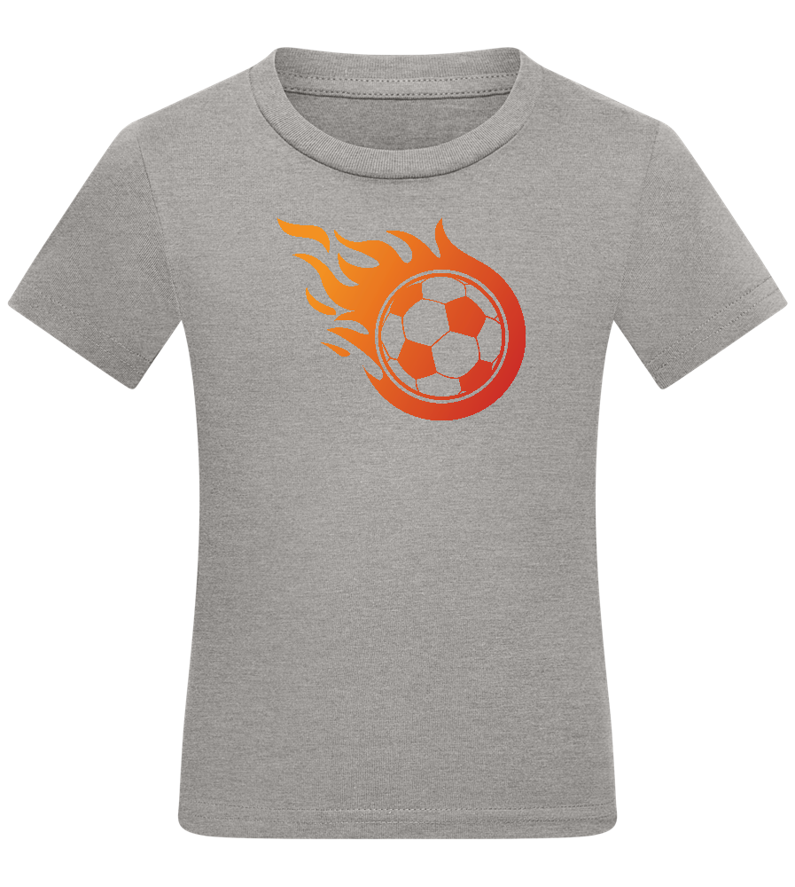 Ball of Flame Design - Comfort kids fitted t-shirt_ORION GREY_front