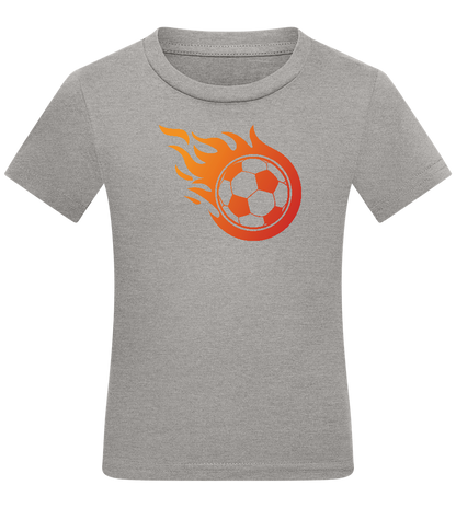 Ball of Flame Design - Comfort kids fitted t-shirt_ORION GREY_front