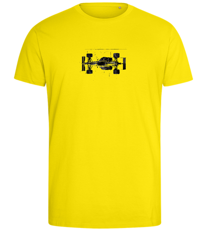 F1 Schematics Design - Comfort men's fitted t-shirt_YELLOW_front