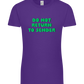 Do Not Return to Sender Design - Premium women's t-shirt_DARK PURPLE_front