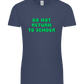 Do Not Return to Sender Design - Premium women's t-shirt_DENIM_front