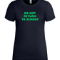 Do Not Return to Sender Design - Premium women's t-shirt_FRENCH NAVY_front