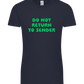Do Not Return to Sender Design - Premium women's t-shirt_FRENCH NAVY_front