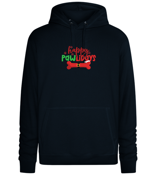 Happy Pawlidays Design - Premium unisex hoodie_BLACK_front