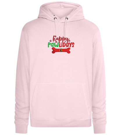 Happy Pawlidays Design - Premium unisex hoodie_LIGHT PEACH ROSE_front