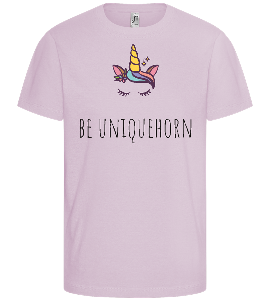 Be Unique-horn Design - Comfort girls' t-shirt_MEDIUM PINK_front