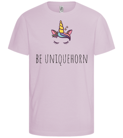 Be Unique-horn Design - Comfort girls' t-shirt_MEDIUM PINK_front