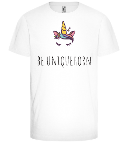 Be Unique-horn Design - Comfort girls' t-shirt_WHITE_front