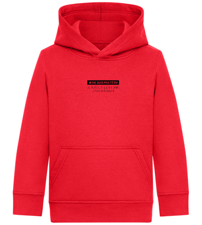 I'm Always Right Design - Comfort Kids Hoodie_BRIGHT RED_front