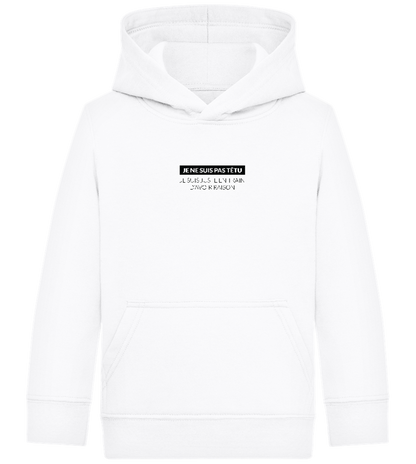 I'm Always Right Design - Comfort Kids Hoodie_WHITE_front