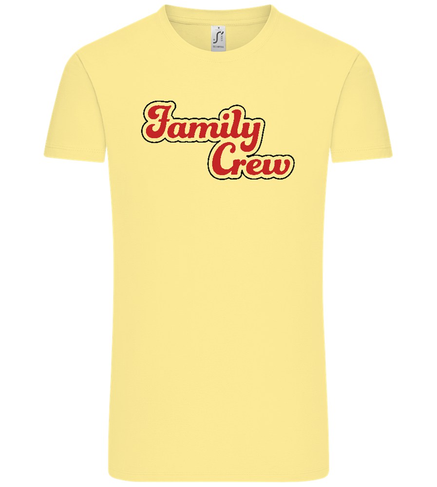 Family Crew Design - Comfort Unisex T-Shirt_AMARELO CLARO_front
