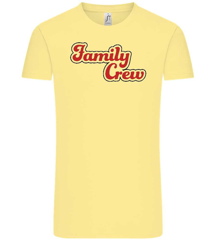 Family Crew Design - Comfort Unisex T-Shirt_AMARELO CLARO_front