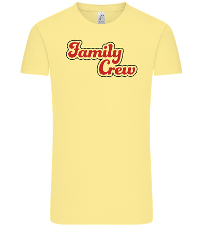 Family Crew Design - Comfort Unisex T-Shirt_AMARELO CLARO_front